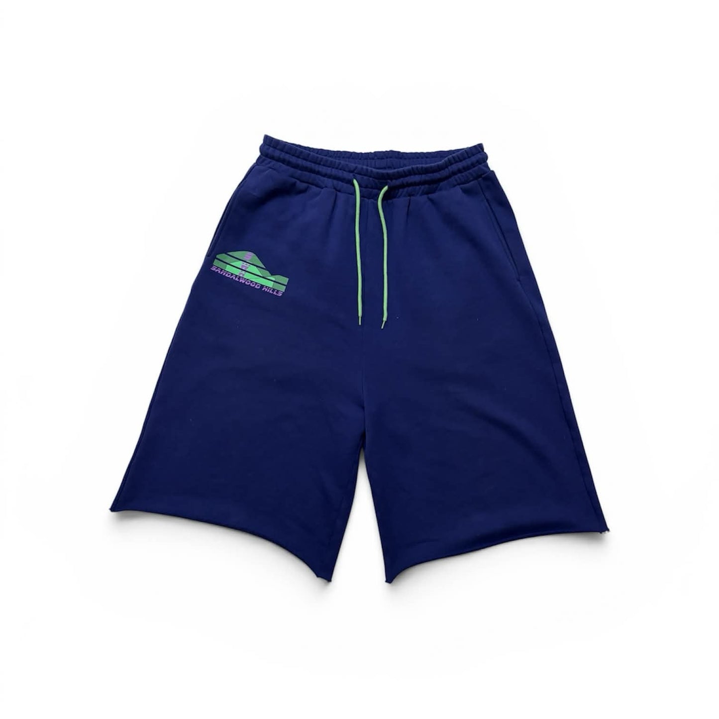 Fragmented 3/4 shorts